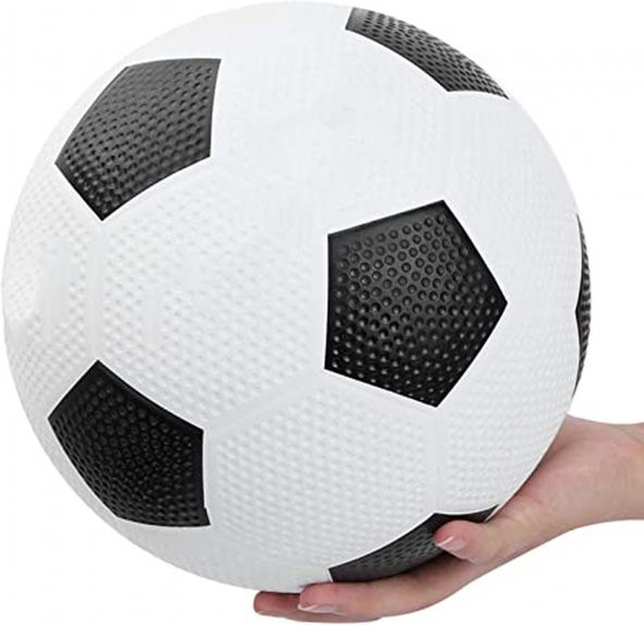 Kauçuk Futbol Topu Beşiktaş Bjk Siyah Beyaz (1.kalite Sağlam Ürün) Dikişsiz Tırtıklı Top