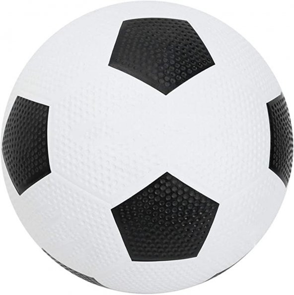 Kauçuk Futbol Topu Beşiktaş Bjk Siyah Beyaz (1.kalite Sağlam Ürün) Dikişsiz Tırtıklı Top - 2