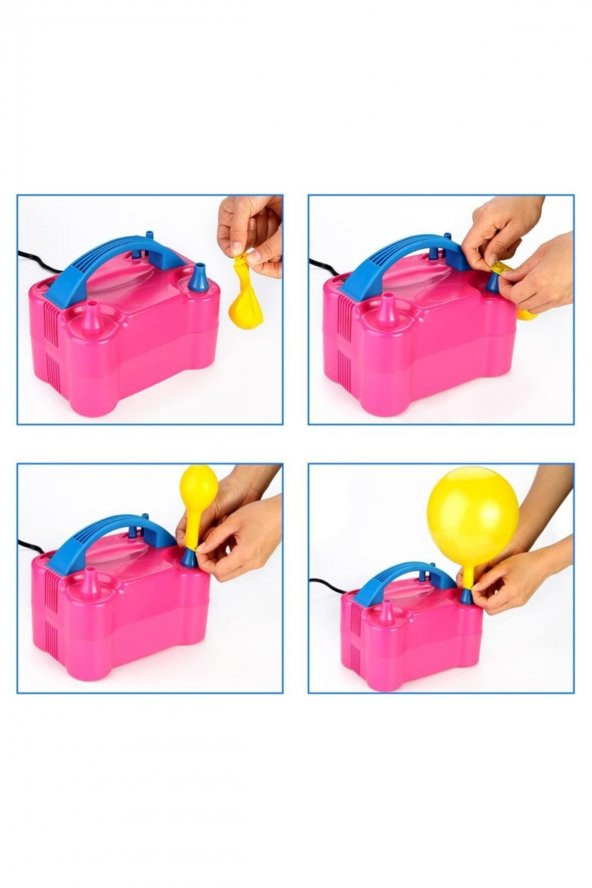 Çift Çıkışlı Elektrikli Balon Şişirme Makinesi