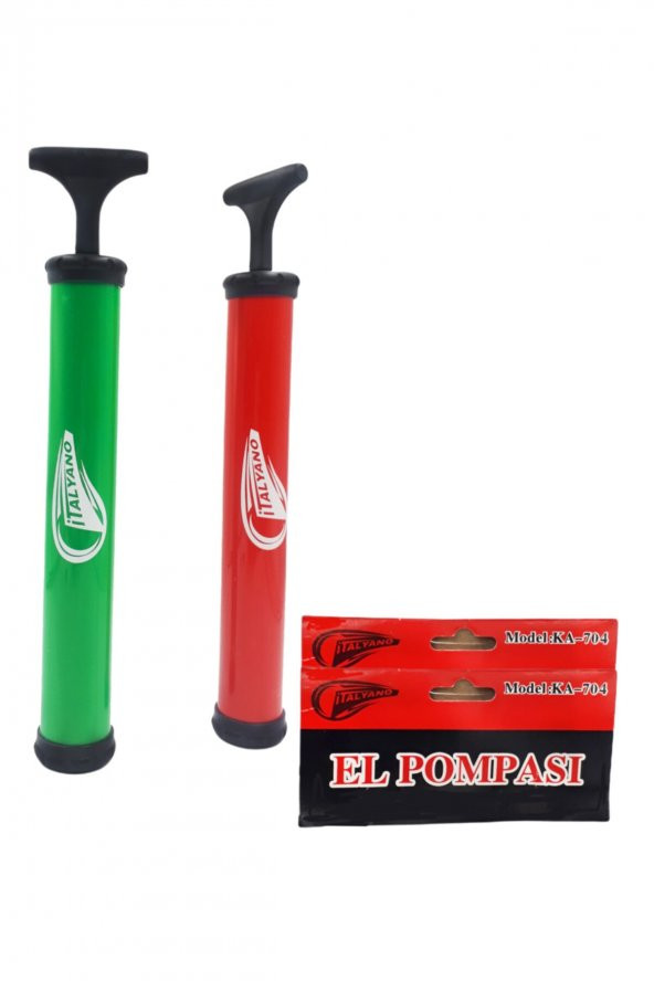 Mini El Pompası Top Şişirme 1 Adet Ka-704 Yeşil