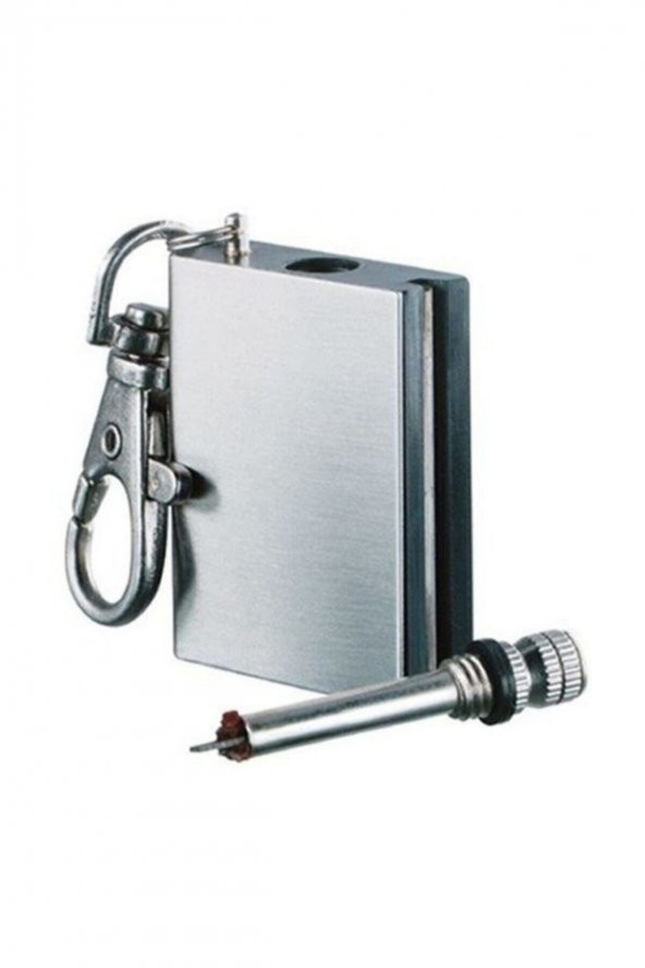 Metal Kibrit Çakmak Benzinle Çalışan