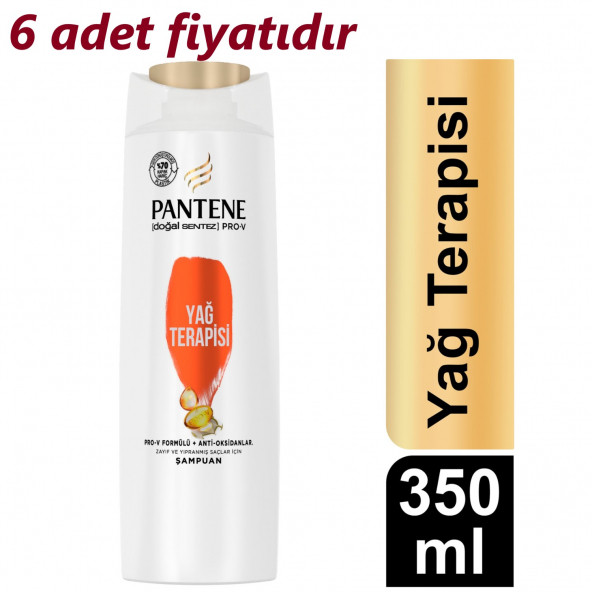 Pantene Doğal Sentez Yağ Terapisi Şampuan 350 Ml( 6 adet fiyatıdır 6 adet gönderilecektir )