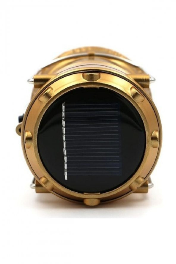 Şarjlı Kamp Lambası Güneş Enerjili Kızaklı Kamp Feneri Led Lamba Işıldak - 3