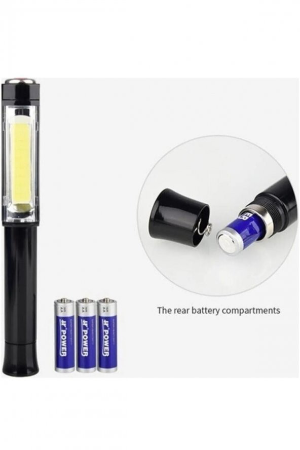 Ultra Güçlü Çok Amaçlı 3 Fonksiyonlu Led Işık Mıknatıslı Kamp El Feneri Reflektör - 3