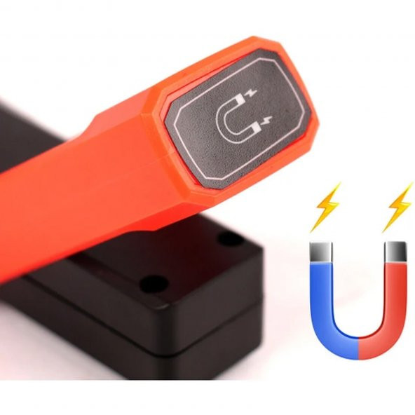 Ragapro mıktatıslı oto tamirci el feneri Kamp Feneri Askılı Usb Şarjlı - 3