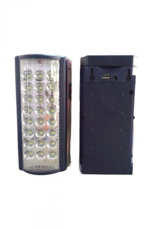 2606l Usb Şarj Çıkışlı 24 Led 80 Saat Akülü Şarjlı Işıldak - 2