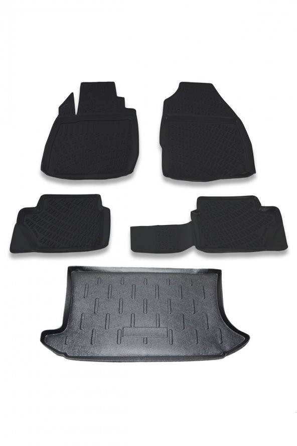 Ford Fiesta Hb 2002-2008 Paspas Ve Bagaj Havuzu Seti ürün görseli 1