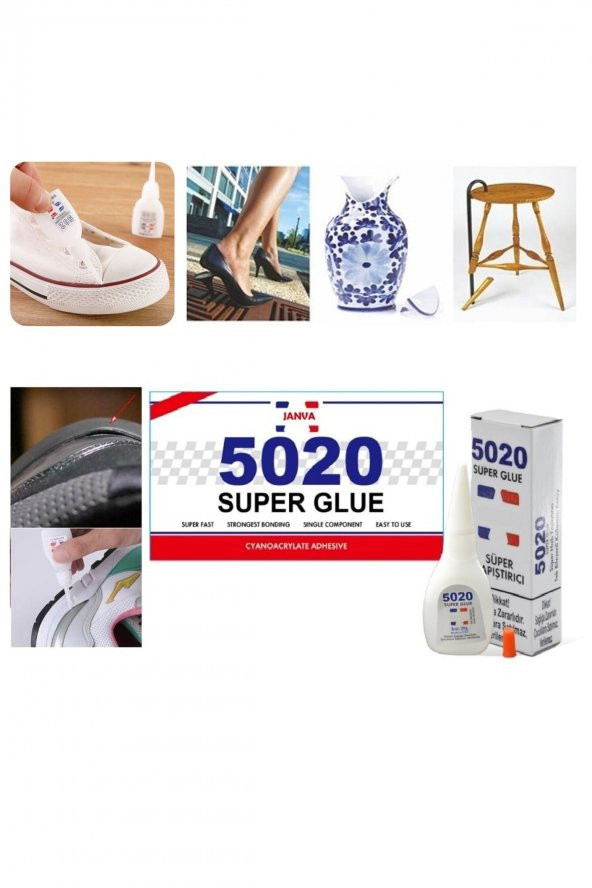 502 Japon Yapıştırıcısı Saniyelik Hızlı Yapıştırıcı Super Glue (çanta Deri Oyuncak Tamiri)