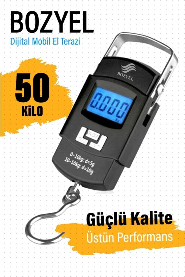 Yeni Mobil Genel Kullanım Dijital El Terazisi El Kantarı 50 Kg Terazi - 2