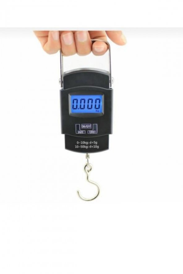 Elektronik Dijital El Kantarı 50 Kg Terazi Tartı 10 Gr Hassasiyet - 2