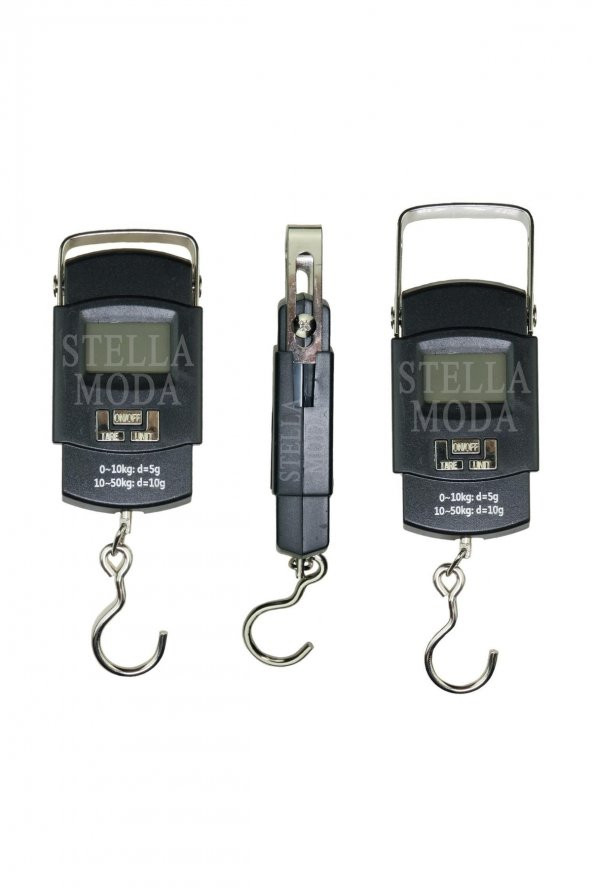 El Kantarı 50 Kg Kapasiteli Portatif Kancalı El Tartısı Dijital Lcd Ekranlı Kantar Tartı - 2