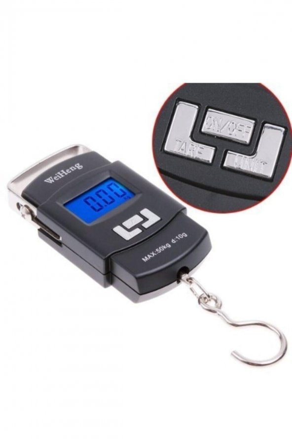 Elektronik Dijital El Kantarı 40 Kg Terazi Tartı En Siga 10 Gr Hassas - 3