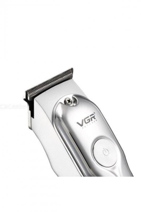 V-071 Profesyonel Mini Şarjlı Gümüş Metal Saç Sakal Tıraş Makinesi - 3