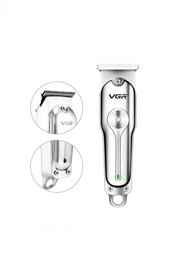 V-071 Mini Şarjlı Metal Profesyonel Saç Sakal Tıraş Makinesi - 2