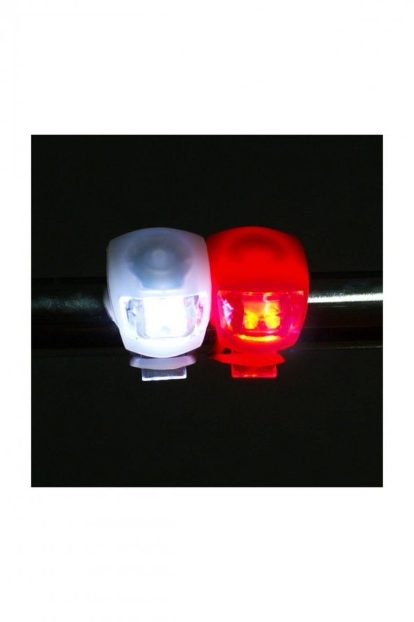 Silikon Bisiklet Ön-arka Işık, Far Seti - 2