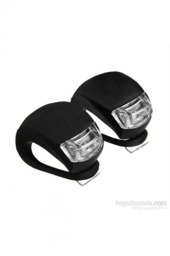 Bisiklet Işığı Gece Lambası Su Geçirmez Silikon Uyarı Ikaz Yanıp Sönen Siyah-siyah - 2