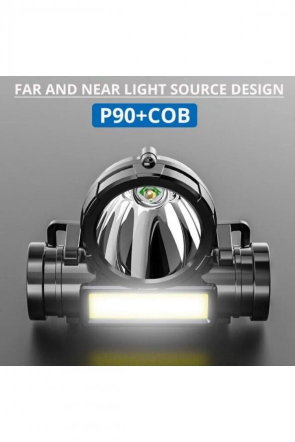 Süper Mini Led Şarj Edilebilir P50 Cob Başkanı El Feneri Dahili Pil Balıkçılık Avcılık Kafa Lambası - 2