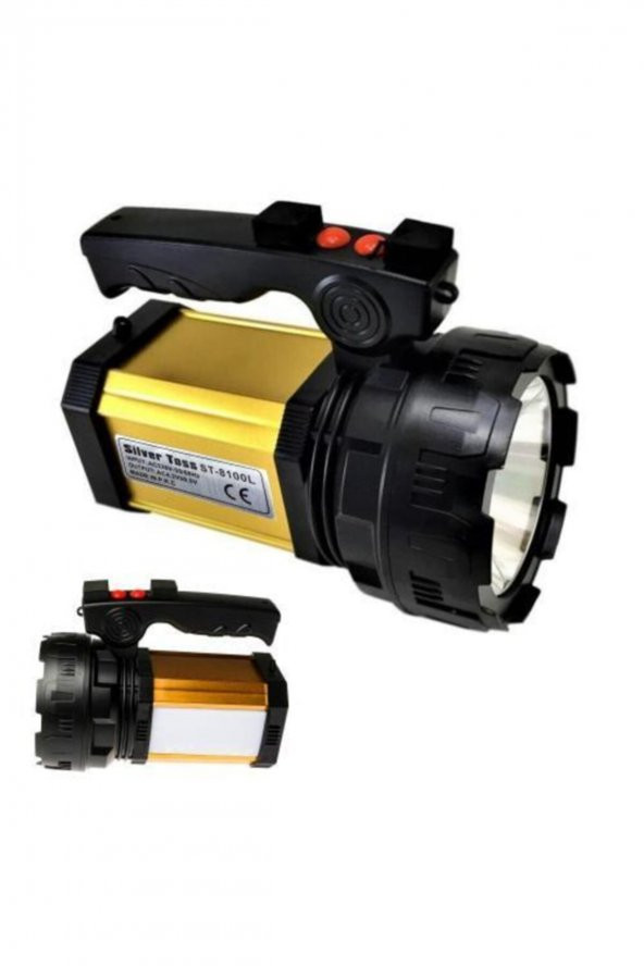 St-8100l 25w Şarj Edilebilir Ledli El Feneri Usb Çıkışlı Çift Yönlü - 2