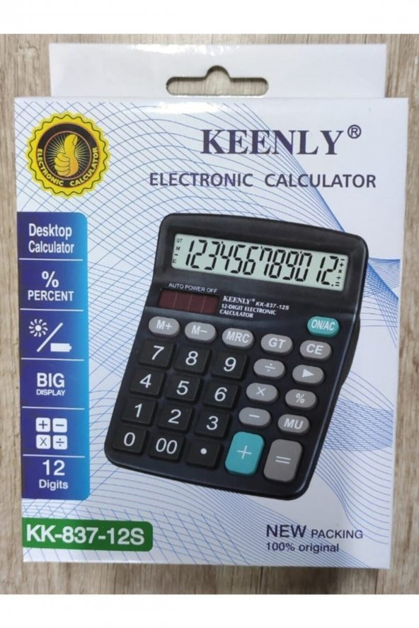Elektronik Hesap Makinası Kk-837-12s - 2
