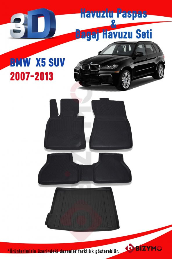 Bmw X5 Suv 2007-2013 Paspas ve Bagaj Havuzu Seti - Resim 2