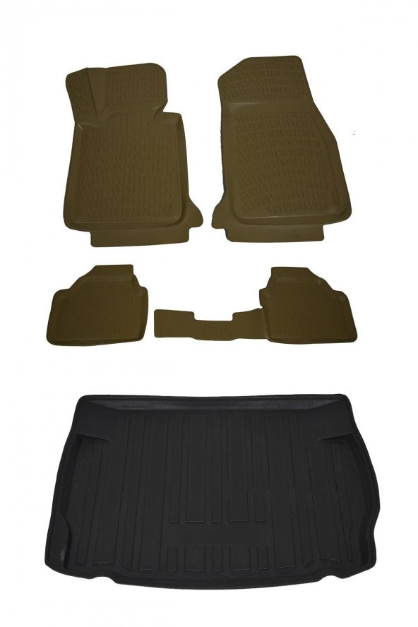 Bmw 1 Serisi F20 Hb 2012 Sonrası Bej Paspas ve Bagaj Havuzu Seti