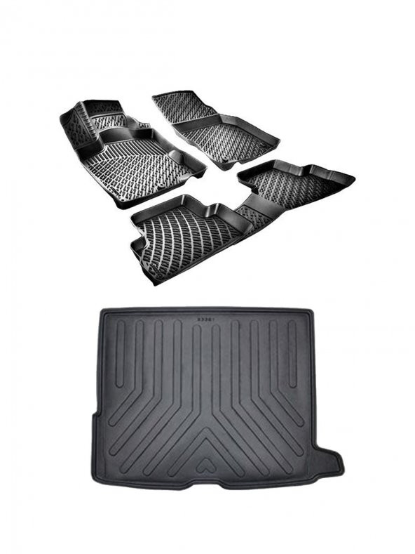 Hyundai SantaFe 2001-2006 3D Havuzlu Paspas ve Bagaj Havuzu Bizymo ürün görseli 1