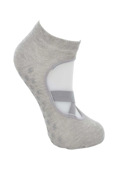 Yoga Pilates Çorabı 3 lü Kaydırmaz Taban Yıldız Baskılı - 2