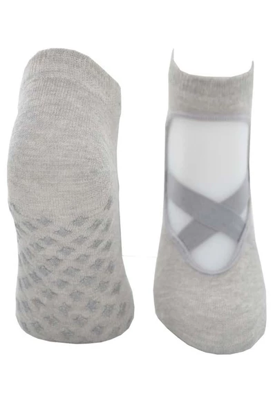 Yoga Pilates Çorabı 3 lü Kaydırmaz Taban Yıldız Baskılı - 11