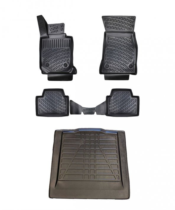 BMW 4 Serisi G26 Gran Coupe 2020+ 3D Paspas ve Bagaj Havuzu Seti