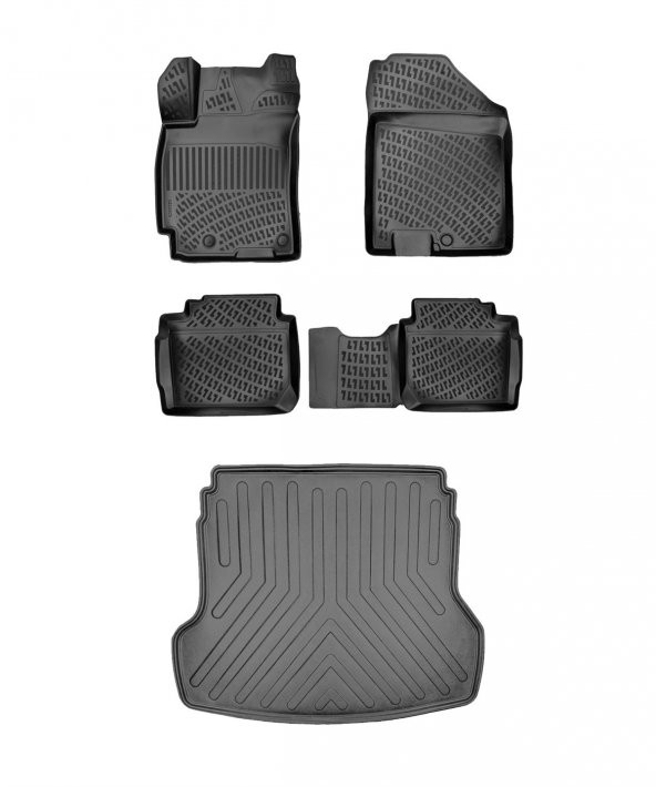 Kia Cerato 2022+ 3D Havuzlu Paspas Takımı ve Bagaj Havuzu Seti ürün görseli 1