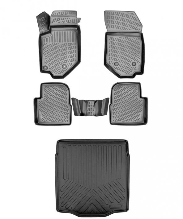 Citroen C4X 2023+ 3D Havuzlu Paspas ve Bagaj Havuzu Seti