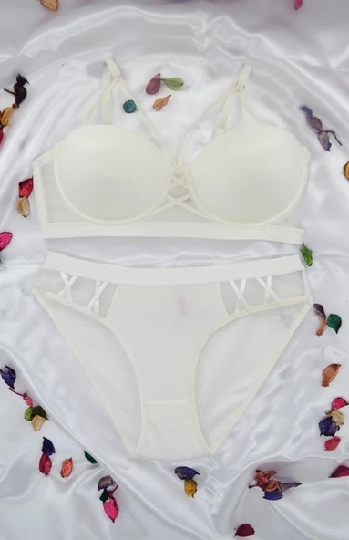 Le Jardin 5030-B Destekli-Balenli Cassie Bra Sütyen Takımı - 3