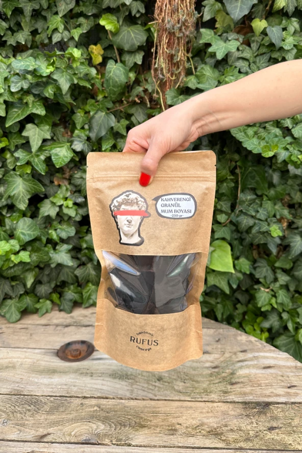 Kahverengi Granül Mum Boyası 250 gr ürün görseli