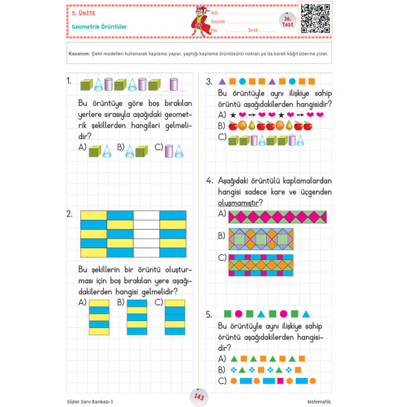 3. Sınıf Süper Soru Bankası (Tüm Dersler) - 5