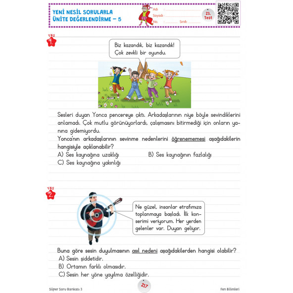 3. Sınıf Süper Soru Bankası (Tüm Dersler) - 6