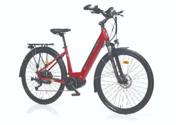Corelli Keila S 28 Jant 46 Kadro  9 vites elektrikli şehir bisikleti(koyu kırmızı)