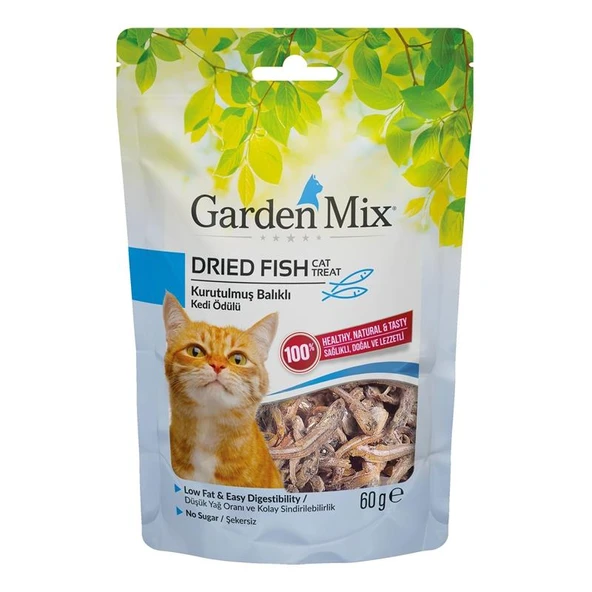 Gardenmix Kurutulmuş Balıklı Kedi Ödülü 60 Gr ürün görseli 1
