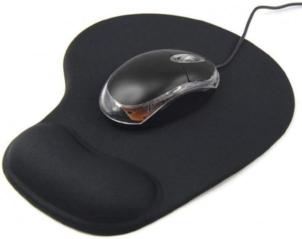 Aıd Bilek Destekli Mouse Pad - Kaydırmaz Mousepad Siyah Lacivert