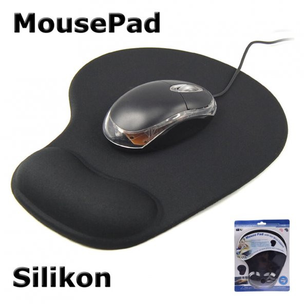 Bilek Destekli Mouse Pad Silikon Jel Ergonomik Destekli Mouse Pad