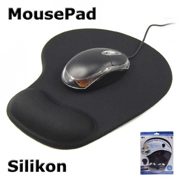 Silikon Jel Bilek Destekli Mousepad Kaydırmaz Bileklik Mouse Pad