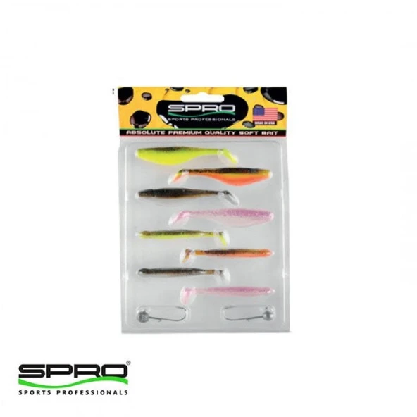 Spro Ready 4 Fish LRF Jig Head Silikon Suni Yem Seti F7-8