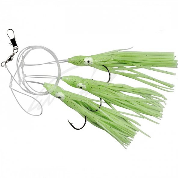 SPRO Octopus Rig Fluo 3 İğneli Ahtapot Köstek No 6/0 - 2