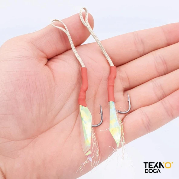 DFT Yedek Assist Hook 1307A Jigging Olta İğnesi 2 Adet - 3