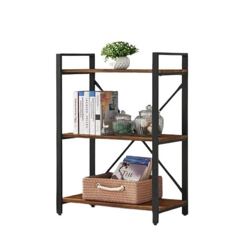 3 Katlı Kitaplık - Ahşap Duvar Rafı, Dekoratif Raf  Kiraz ürün görseli