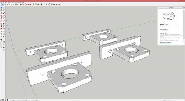 Flashforge Creator Uprated Motor Montaj (Y Ekseni) Plastik Aparat