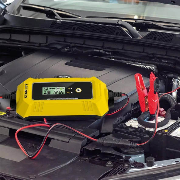STANLEY SXA26 12V 250A Dijital Akü Şarj ve Akü Bakım Cihazı - 10