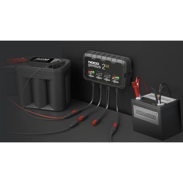 NOCO GENIUS2X4 6V/12V 40A Çoklu/4’Lü Akıllı Akü Şarj ve Akü Bakım/Desülfatör - 10
