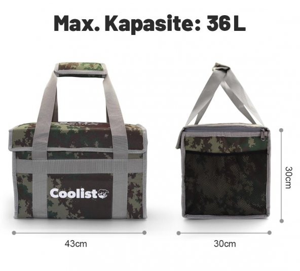 Coolist CL36C 36 Litre Katlanabilir Termos Bez Çanta / Buzluk - 8