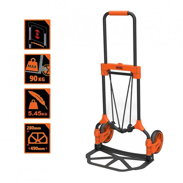 BLACK+DECKER BH202 90Kg Katlanır El Arabası - 7