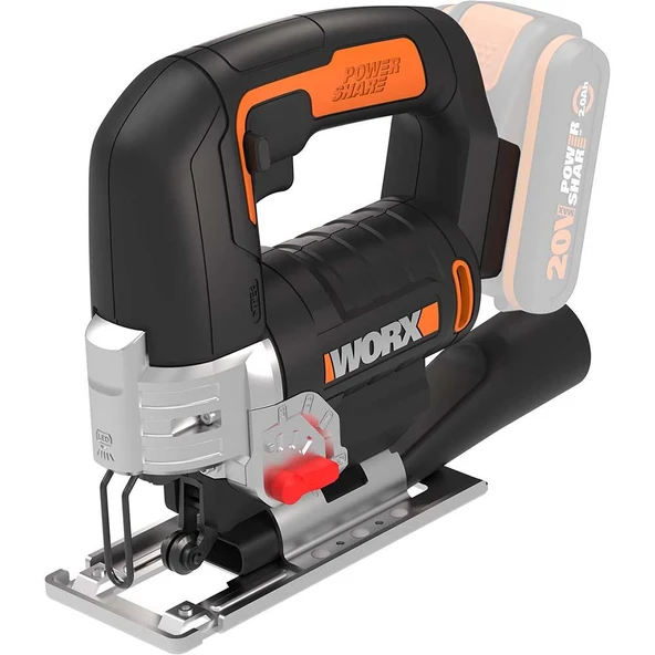 WORX WX543.9 20Volt Profesyonel Dekupaj Testere (Akü Dahil Değildir) - 6